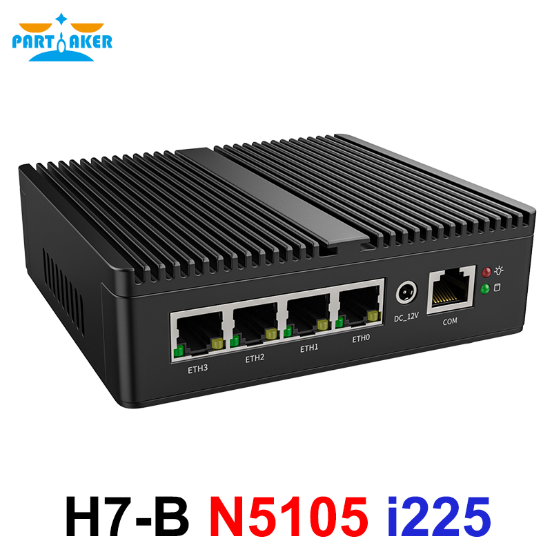 Pfsense Firewall Router 2.5G 4 I226 - PartakerミニPC N5105 N150 J4125 J6413 ソフトルーター