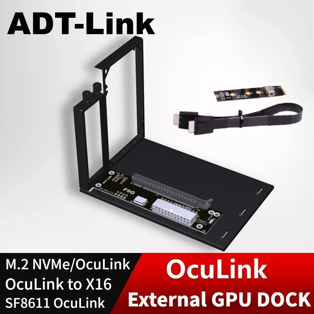 Oculink Egpu Mini Pc - Apt-pcie外部グラフィックカード,usb 4.0, 64gbps,oculink,m.2 nvmeノートブック,ffc,高速,m.2 nvmeからpci-e x16,egpuアダプター