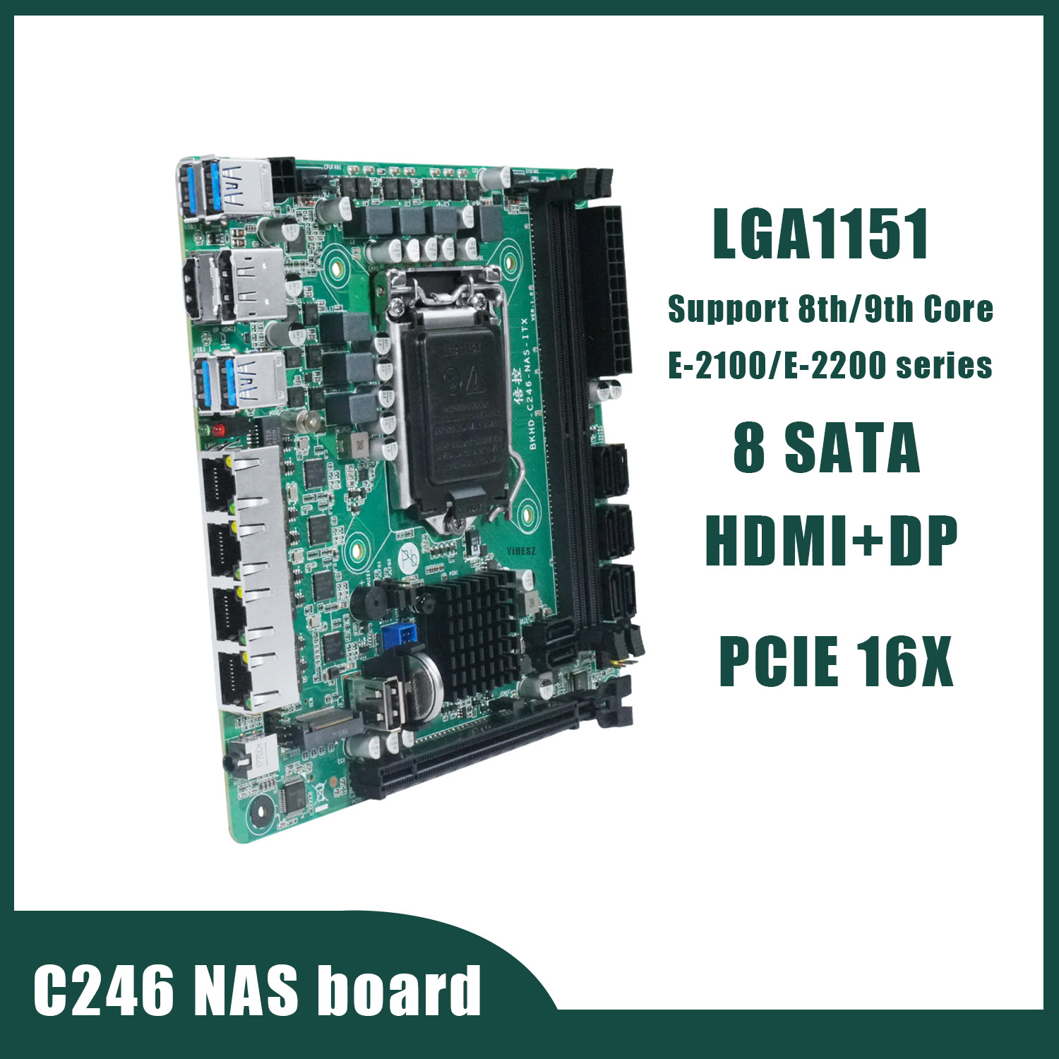 Nas Motherboard 8 Sata Mini Itx - C246 NAS マザーボード 8 SATA 3.0