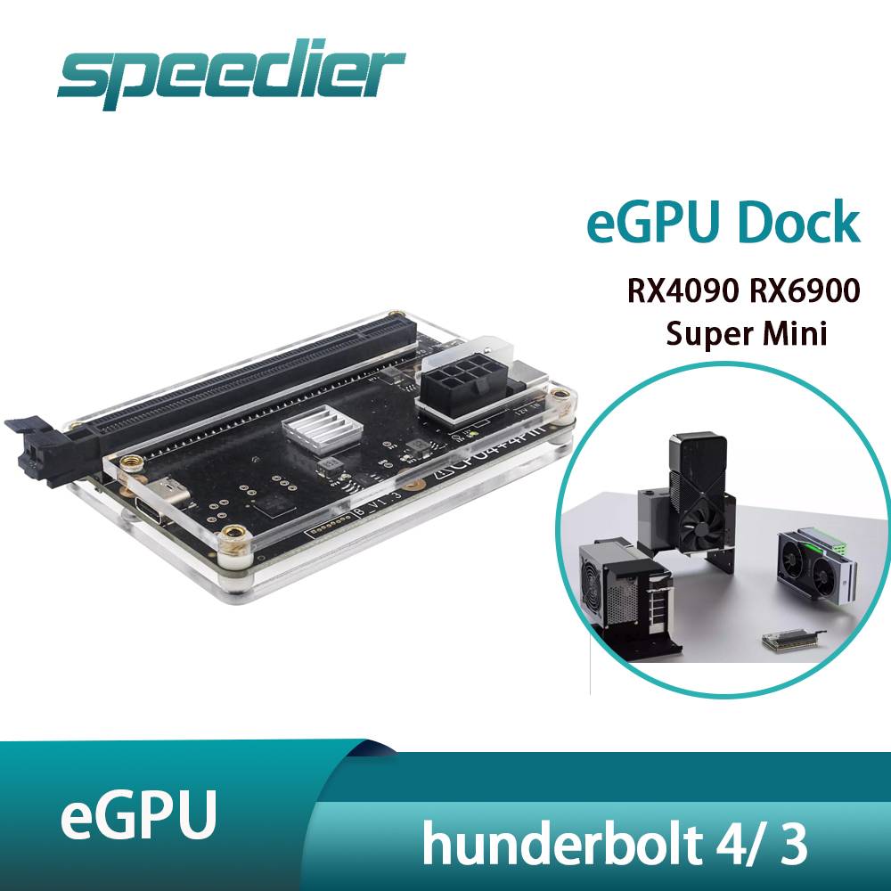 Thunderbolt 4 Egpu Dock Mini Pc - Thunderbolt 4 3 eGPUドック 外付けGPUドッキングステーション PCIeグラフィックカード用