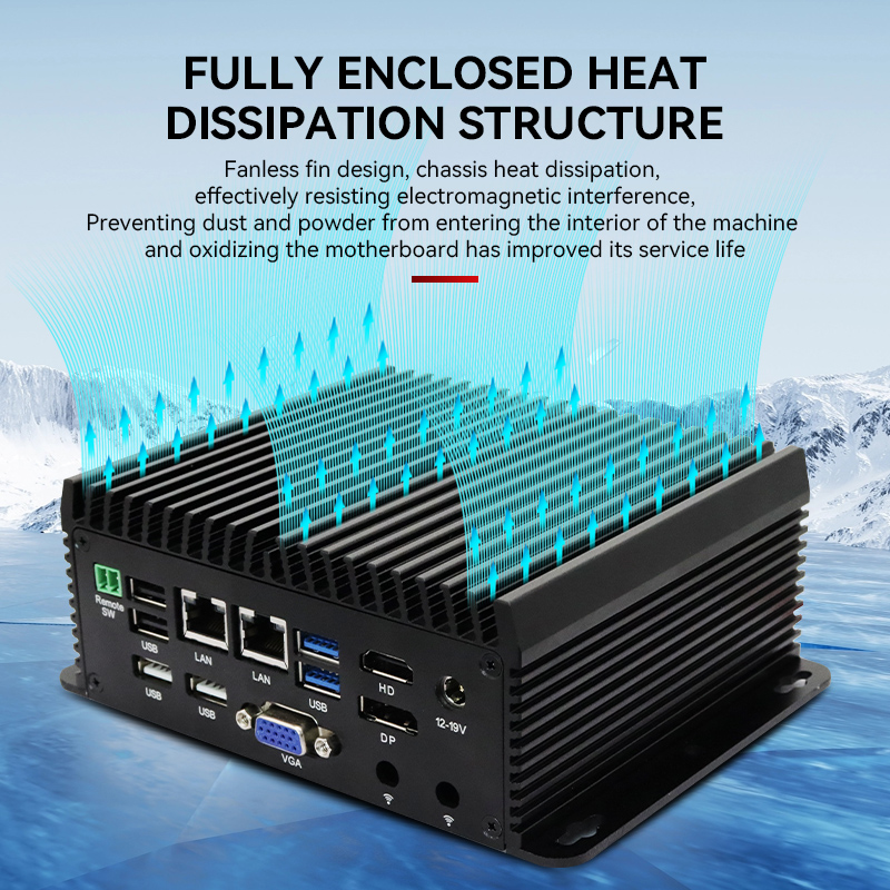 Fanless Industrial Pc Rs485 Core I7 - クアッドコア N95 N97 ミニPC RS485 RS232