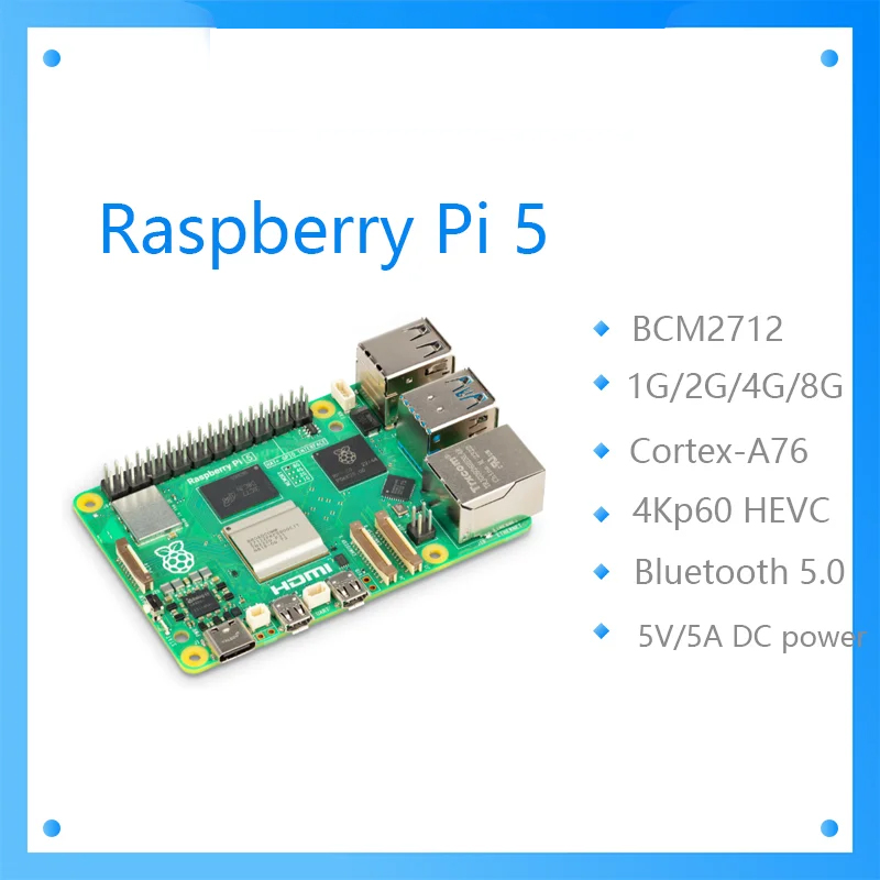 Raspberry Pi 5 8Gb Board - 公式オリジナル Raspberry Pi 5 Cortex-A76 Linux