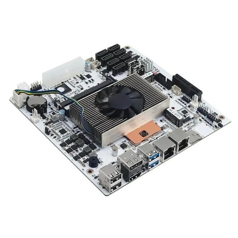 Nas Motherboard 8 Sata Mini Itx - ホワイトミニITX M11 NASマザーボード、オンボードi5‑8265U CPU、8‑SATAポート、デュアル2.5G I226V LAN、2‑x
