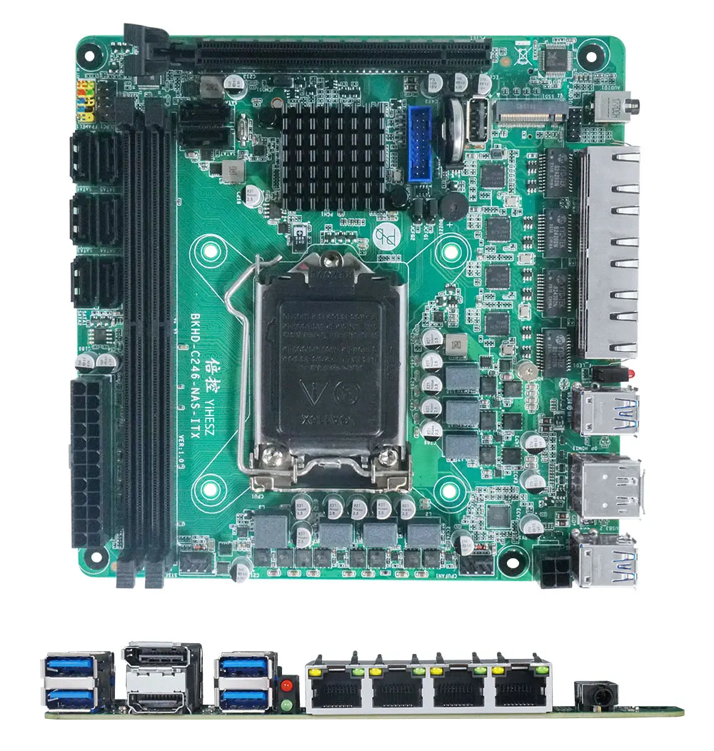 C246 ITX NASマザーボードは、第8世代および第9世 - Nas Motherboard 8 Sata Mini Itx のレビューと価格