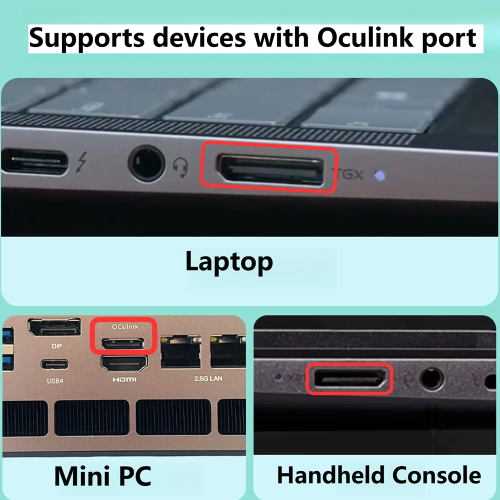 Oculink eGPU グラフィックスカードドック ノート - Oculink Egpu Mini Pc のレビューと価格