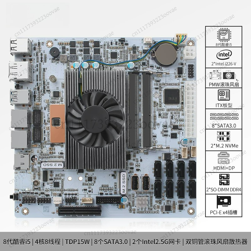 Df 8ベイNASマザーボード I5-8265U 8 SAT - Nas Motherboard 8 Sata Mini Itx のレビューと価格