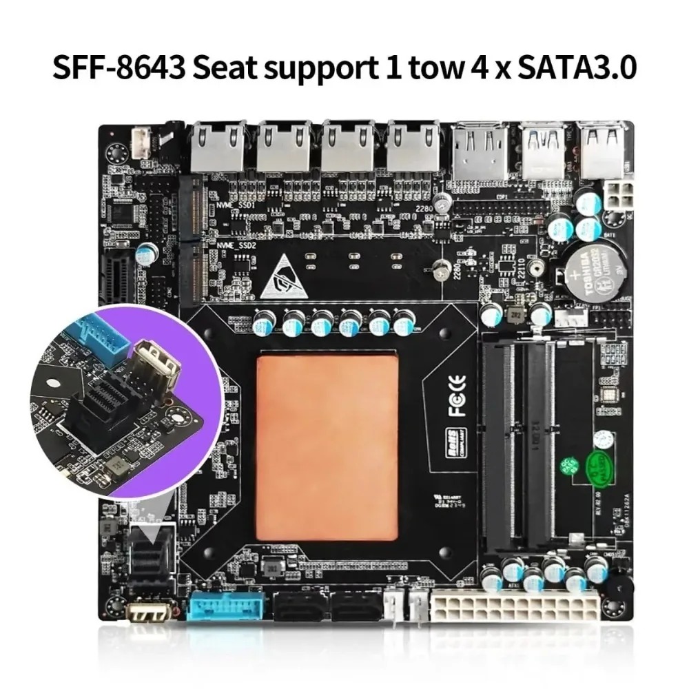 ITX NASマザーボード、第11世代Intel Core  - Nas Motherboard 8 Sata Mini Itx のレビューと価格