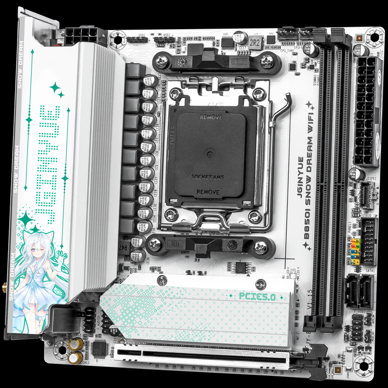 JGINYUE B850i Snow Dream WiFi  - Nas Motherboard 8 Sata Mini Itx のレビューと価格