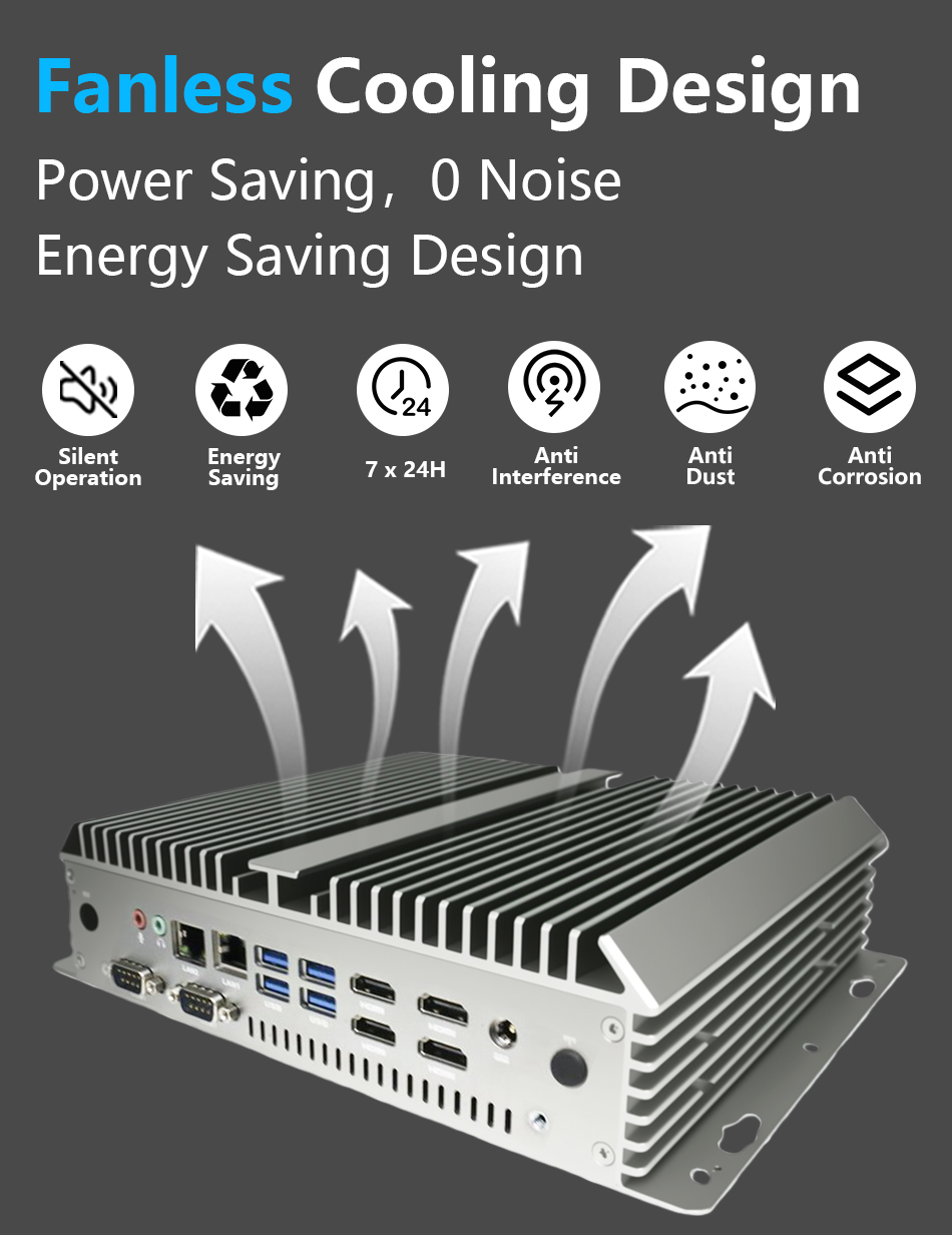 ファンレス産業用ミニPC 6xRS232 RS485 COM - Fanless Industrial Pc Rs485 Core I7 のレビューと価格