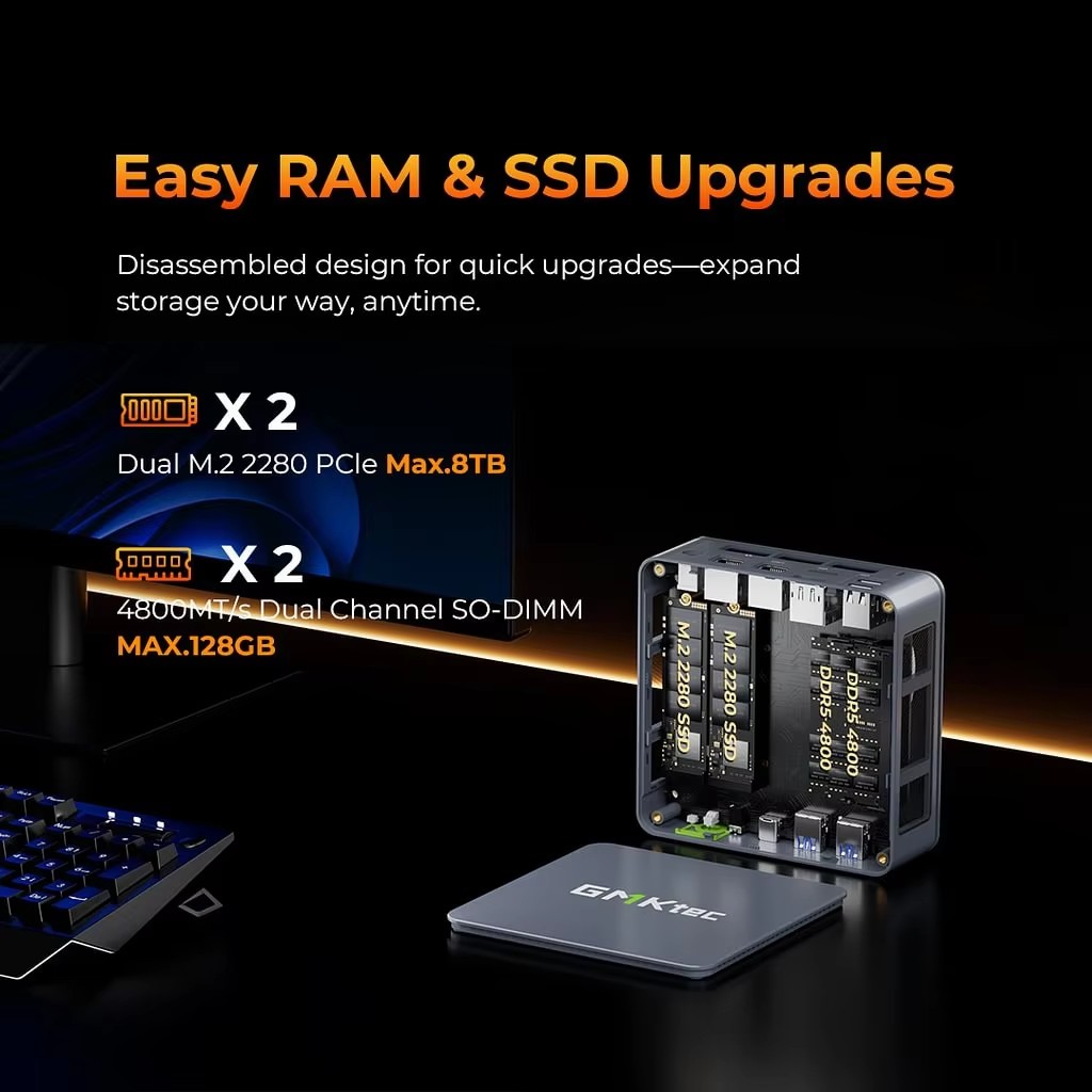 GMKtecゲーミングミニPC K6 M6 Ultra AM - Amd Ryzen 7 7840Hs Mini Pc のレビューと価格