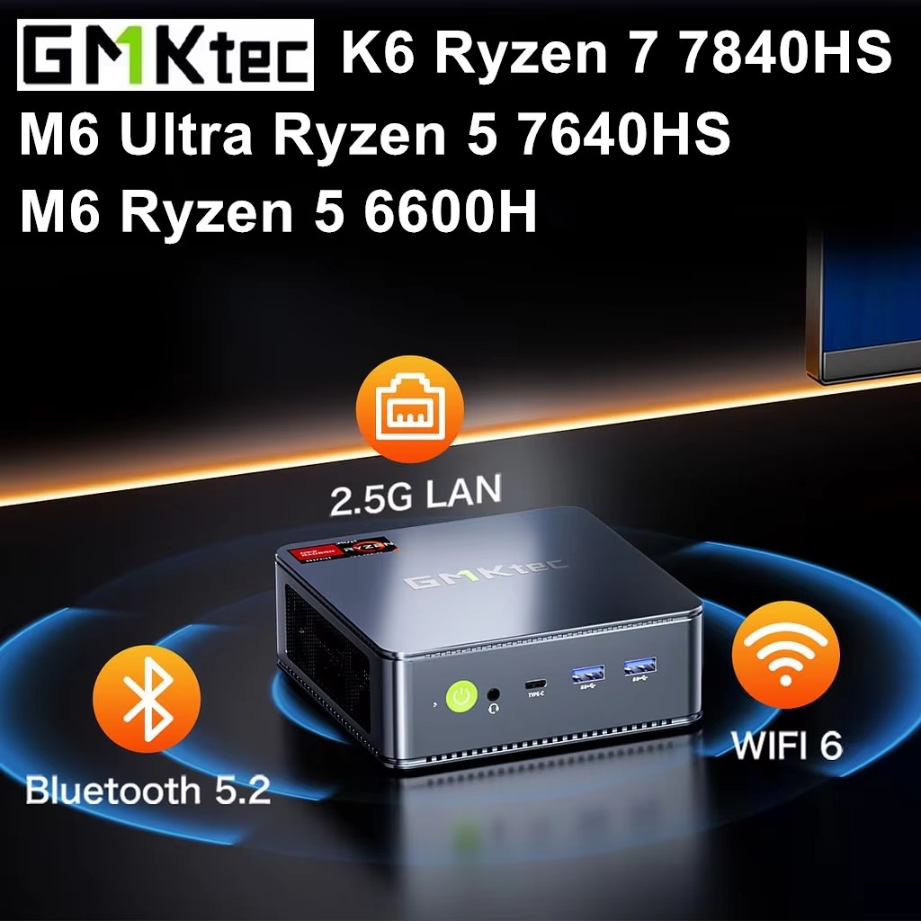 GMKtecゲーミングミニPC K6 M6 Ultra AM - Amd Ryzen 7 7840Hs Mini Pc のレビューと価格