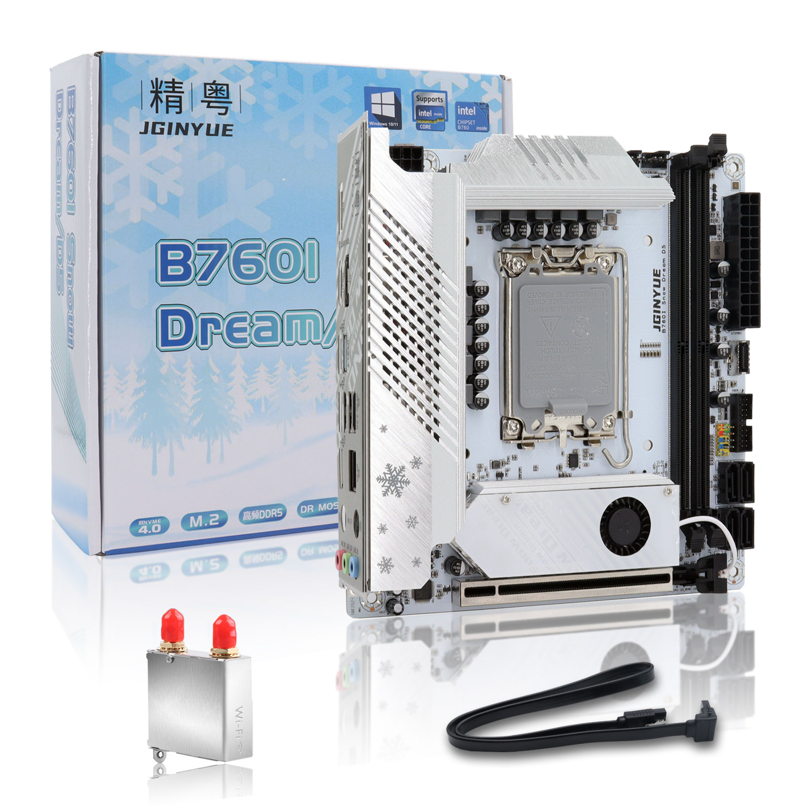 JGINYUE-B760マザーボード,Intel Core, - Lga1700 Itx Motherboard Ddr5 のレビューと価格