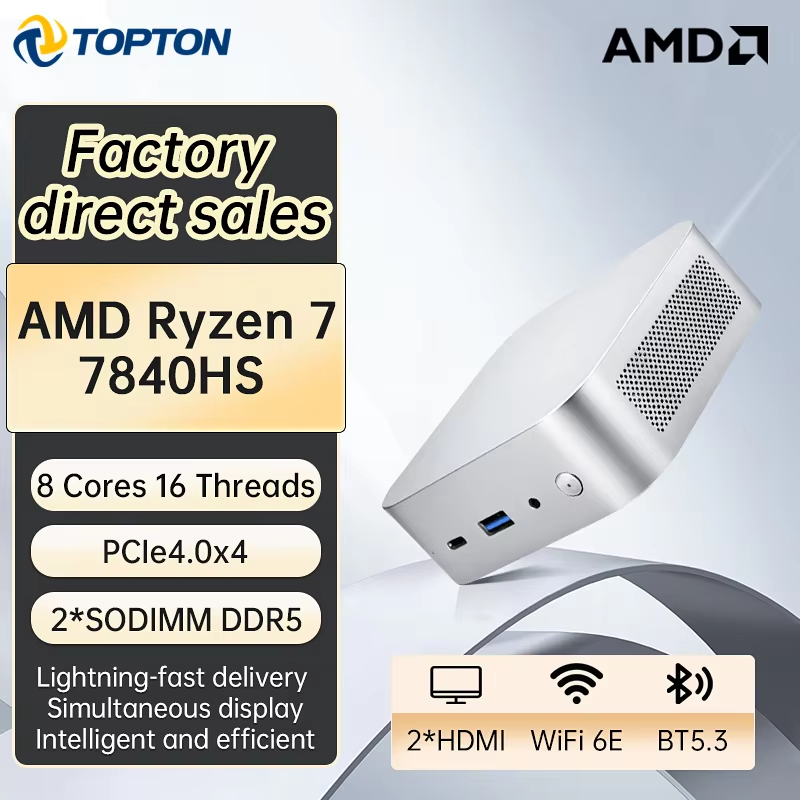 Topton AMD Ryzen 7 7840HS ゲーミン - Amd Ryzen 7 7840Hs Mini Pc のレビューと価格