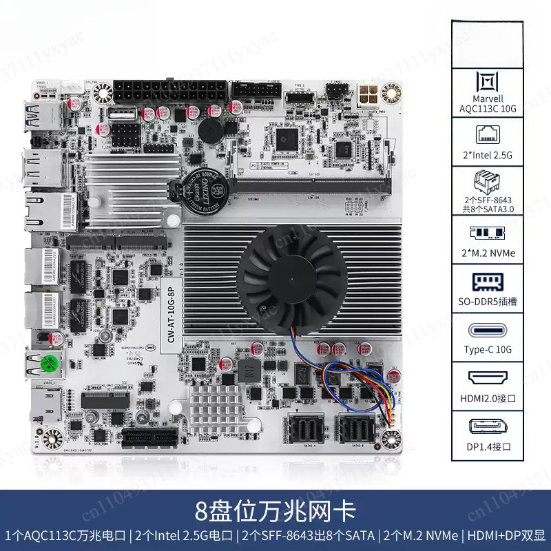 8ベイNASマザーボード、N100/N150/N305/N3 - Nas Motherboard 8 Sata Mini Itx のレビューと価格